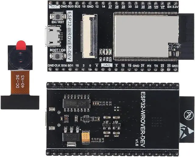 Alt view image 2 of 6 - 3 PCS ESP32 ESP32-WROVER Board with Camera WiFi & Bluetooth Development Board Compatible with Arduino IDE (programing Languages Including C and MicroPython.)
