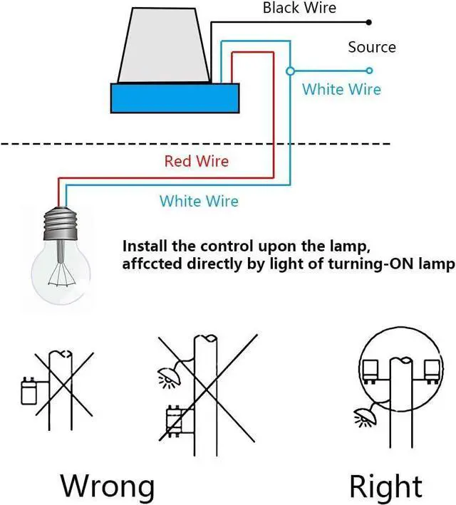 Alt view image 3 of 7 - 2 Pack - AC 220V 10A Automatic Auto On Off Photocell Street Light Switch 50-60Hz 10A Photo Control Photoswitch Sensor