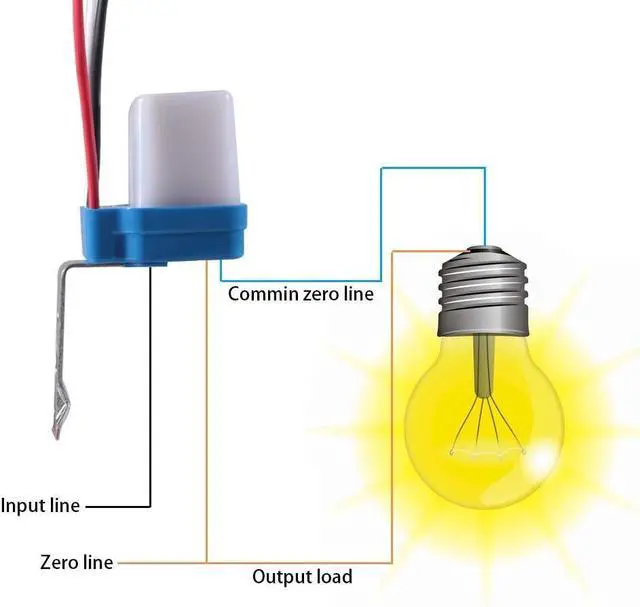 Alt view image 2 of 7 - 2 Pack - AC 220V 10A Automatic Auto On Off Photocell Street Light Switch 50-60Hz 10A Photo Control Photoswitch Sensor