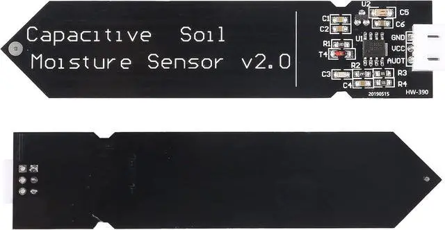 Alt view image 2 of 5 - 10 Pack Capacitive Soil Moisture Sensor Corrosion Resistant for Arduino Moisture Detection Garden Watering DIY Electronic for Arduino and Raspberry Pi (10PCS)