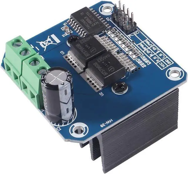 Alt view image 3 of 6 - 2 PCS BTS7960 43A High Power Motor Driver Module/Smart Car Driver Module for Arduino Current Limit (2 PACK)