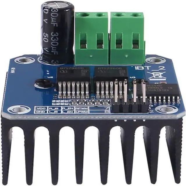 Alt view image 4 of 6 - 2 PCS BTS7960 43A High Power Motor Driver Module/Smart Car Driver Module for Arduino Current Limit (2 PACK)