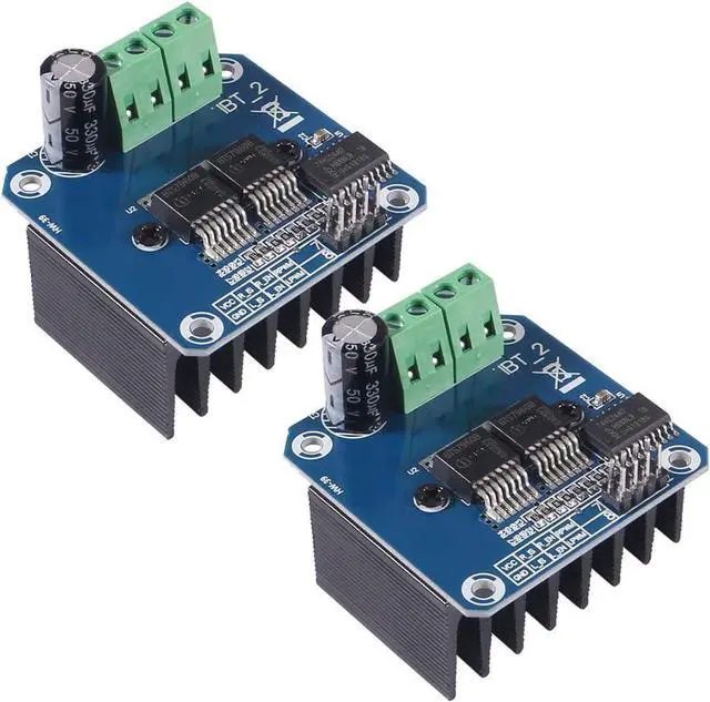 Main image of 2 PCS BTS7960 43A High Power Motor Driver Module/Smart Car Driver Module for Arduino Current Limit (2 PACK)