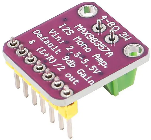 Alt view image 5 of 5 - 5PCS MAX98357 I2S Audio Amplifier Module,Audio Amplifiers Filterless Class D Amplifier,for Arduino ESP32 Raspberry Pi (No Welding)