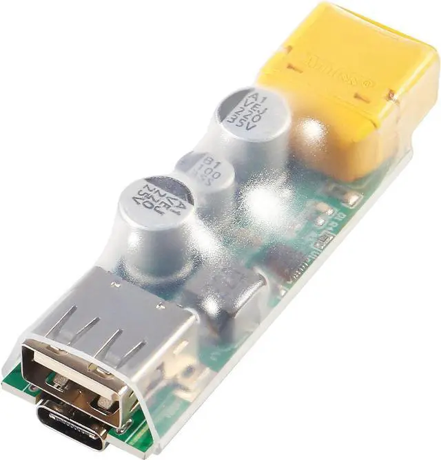 Alt view image 3 of 6 - 2PACK 3S-6S Lipo Battery Charger USB Fast Charging Converter,XT60 to USB Fast Charging Converter Support 3S-6S Lipo Battery 45W Max Fast Charge Adapter for RC Racing Drone