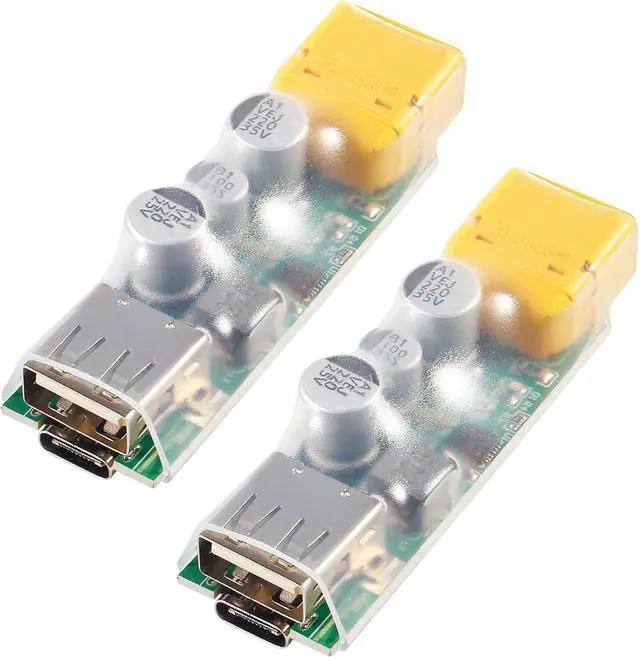 Main image of 2PACK 3S-6S Lipo Battery Charger USB Fast Charging Converter,XT60 to USB Fast Charging Converter Support 3S-6S Lipo Battery 45W Max Fast Charge Adapter for RC Racing Drone