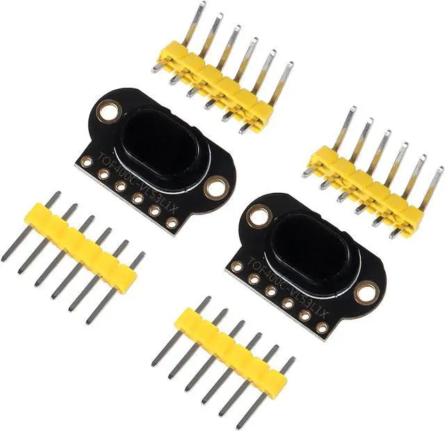 Alt view image 2 of 6 - 2PCS TOF400C VL53L1X Time-of-Flight (ToF) Laser Ranging Sensor Breakout 940nm ToF Distance Finder Mini Laser Distance Sensor IIC Output for Ardunio STM32