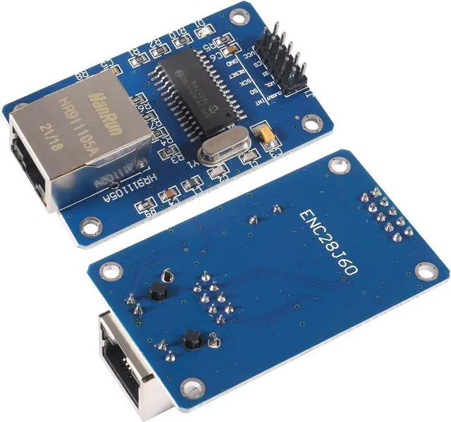 Alt view image 2 of 6 - 2PCS ENC28J60 ENC28J60-I/SO HR911105A Ethernet LAN Network Module SPI Interface 3.3V for Arduino AVR PIC LPC STM32
Brand: AITRIP