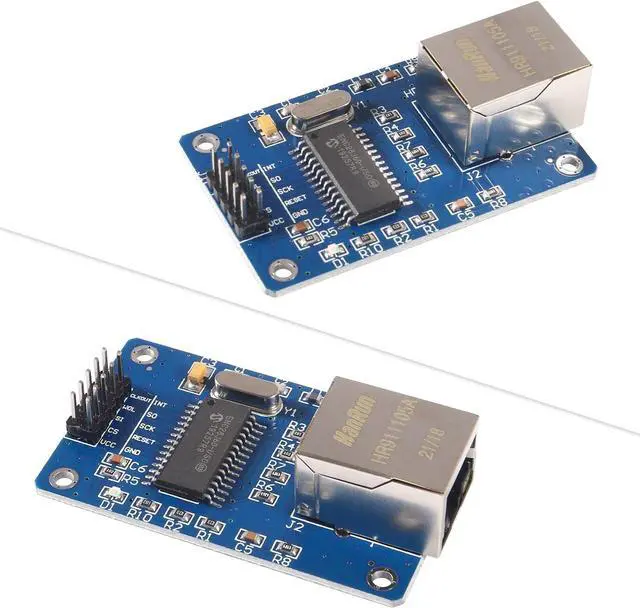 Alt view image 5 of 6 - 2PCS ENC28J60 ENC28J60-I/SO HR911105A Ethernet LAN Network Module SPI Interface 3.3V for Arduino AVR PIC LPC STM32
Brand: AITRIP