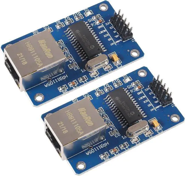 Main image of 2PCS ENC28J60 ENC28J60-I/SO HR911105A Ethernet LAN Network Module SPI Interface 3.3V for Arduino AVR PIC LPC STM32
Brand: AITRIP