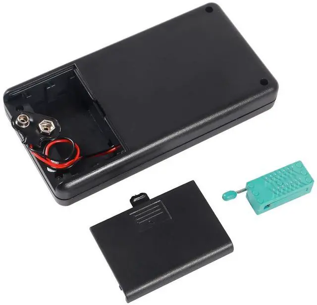 Alt view image 5 of 6 - 1PACK Transistor Tester,Mosfet Transistor Capacitor Tester, Mega328 NPN PNP Transistor Diode Resistor Inductor Capacitance MOS SCR ESR Meter Automatic Checker Detector(not Included DC9V Battery)