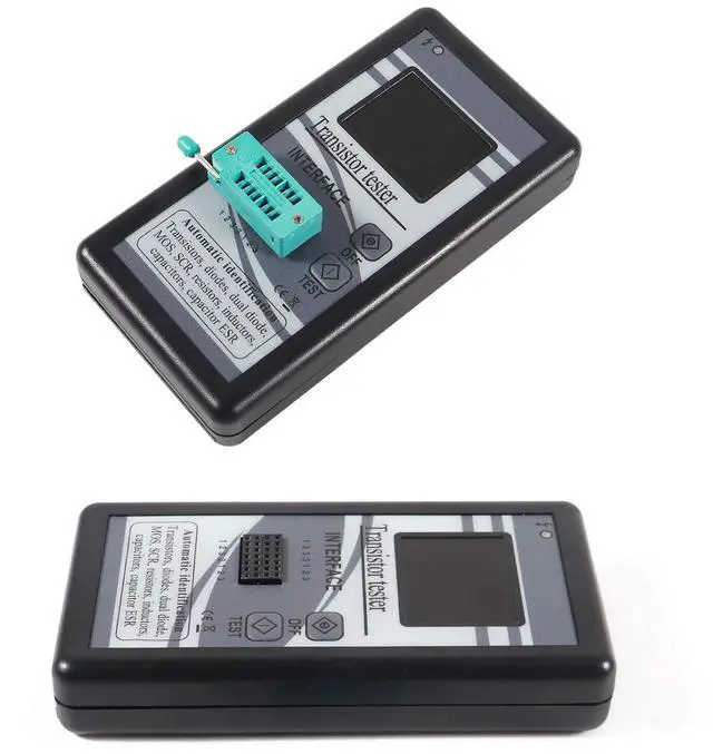 Alt view image 6 of 6 - 1PACK Transistor Tester,Mosfet Transistor Capacitor Tester, Mega328 NPN PNP Transistor Diode Resistor Inductor Capacitance MOS SCR ESR Meter Automatic Checker Detector(not Included DC9V Battery)