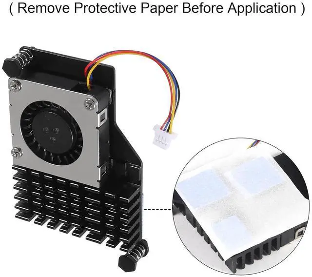 Alt view image 5 of 7 - 1set Case for Raspberry Pi Pi 5 Fan ABS Case with Cooler, Heatsink, for Raspberry Pi 5