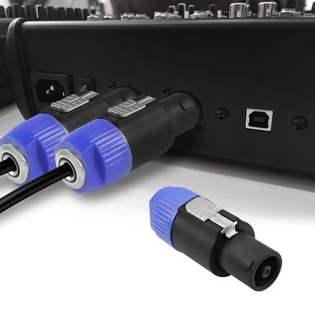 Alt view image 2 of 7 - Speakon to 1/4 6.35mm Adapter Connector NL4FX 4-Pole SpeakON Male to 1/4 Inch TS Female Mono Plug Twist Lock Cable Adapter for NL4FC, NL4FX, NLT4X, NL2FC(2 PCS