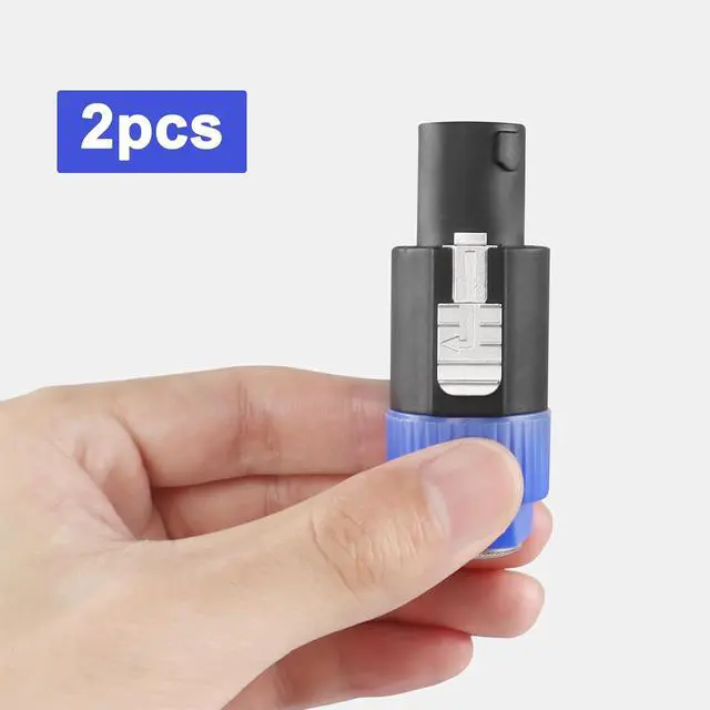 Alt view image 3 of 7 - Speakon to 1/4 6.35mm Adapter Connector NL4FX 4-Pole SpeakON Male to 1/4 Inch TS Female Mono Plug Twist Lock Cable Adapter for NL4FC, NL4FX, NLT4X, NL2FC(2 PCS