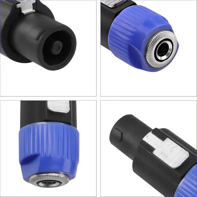 Alt view image 5 of 7 - Speakon to 1/4 6.35mm Adapter Connector NL4FX 4-Pole SpeakON Male to 1/4 Inch TS Female Mono Plug Twist Lock Cable Adapter for NL4FC, NL4FX, NLT4X, NL2FC(2 PCS