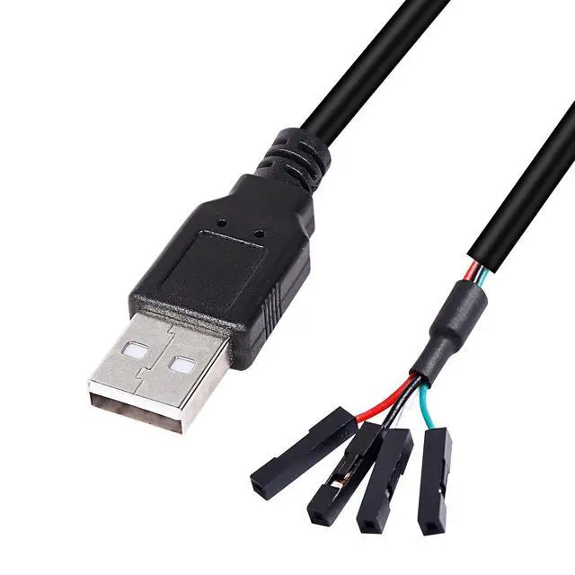 Alt view image 3 of 7 - USB 2.0 A to USB 4 Pin Dupont Motherboard Header Adapter, USB Male to 4Pin Female 28AWG Extender Cable -30CM (2Pack)