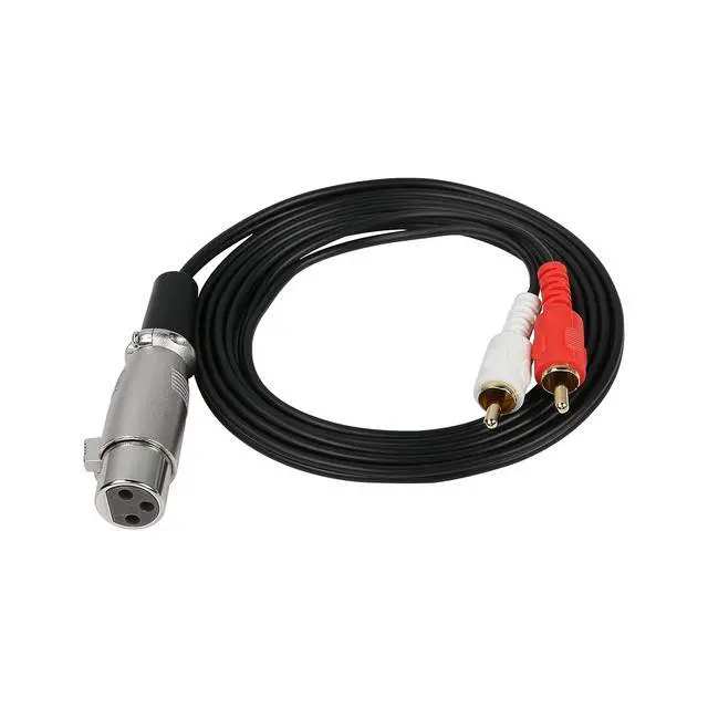 Alt view image 2 of 7 - XLR to 2RCA Y Splitter Patch Cable - 1.5m (XLR Female to 2 RCA)