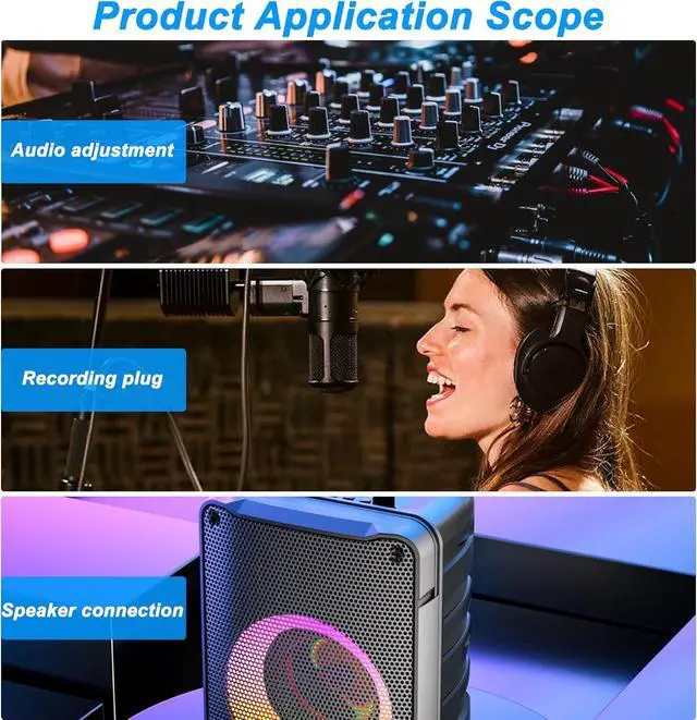 Alt view image 7 of 7 - XLR 3 Pin Female to Male Pass Through Panel Mount Jack, Mic XLR 3PIN D Series Type Adapter Feed/Pass Thru Converter Compatible with Microphone, Mixer