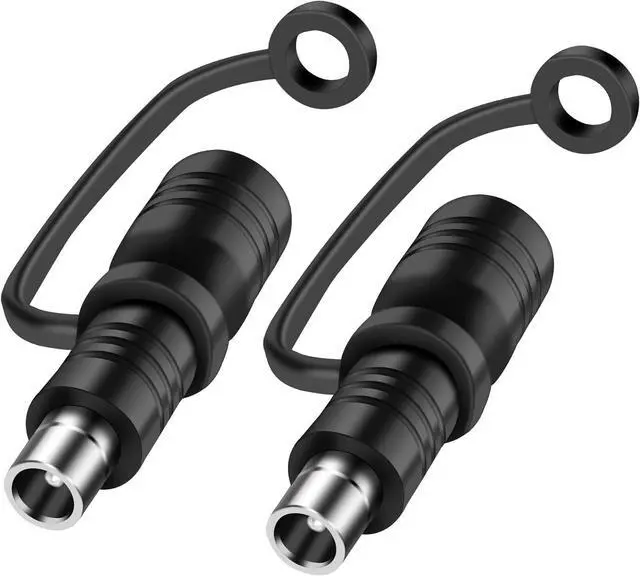 Main image of DC 5.5x2.1mm to DC 8.0x2.0mm Connector Adapter, 2Pcs DC8020 Male to DC5521 Female Adapters for Solar Panel RV Portable Power Station