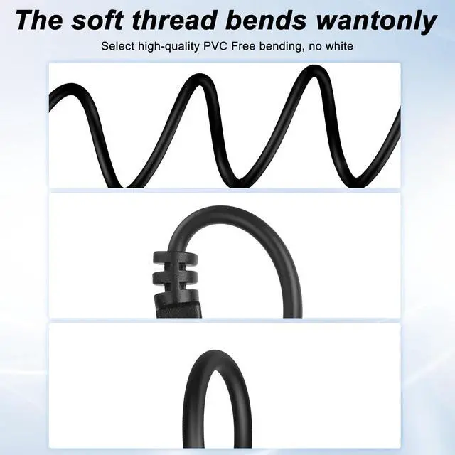 Alt view image 3 of 7 - USB 2.0 Pigtail Cable - Male Plug 2 Pin Open End Bare Wire, USB A Male to 2 Pin Bare Wire Power Extension Cable 24AWG 5V 2.5A 2 Cores for DIY Replacement Repair-1M (5 PCS)