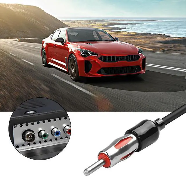 Alt view image 7 of 7 - Car Universal Vehicle Radio Antenna Adapter,Fakra Z Male to DIN ISO Male Plug Antenna Connector Cable for Car Audio HD Radio Head Unit CD Media Receiver-30CM (2 PCS)