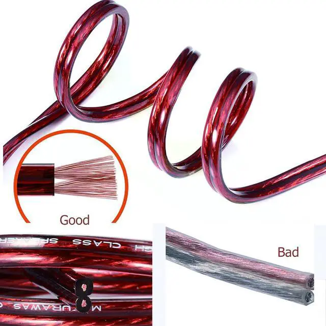 Alt view image 4 of 7 - Speaker Cable to Plug Adapter, Bare Wire to RCA, Audio Video Cable Repair