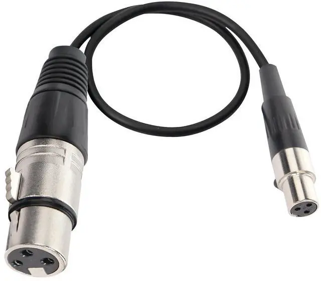 Main image of Mini XLR Microphone Cable, 3pin to 3pin for BMPCC 4K Camera, Video Assist 4K & 8K (1FT/0.3M)