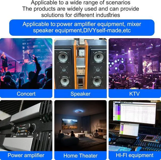 Alt view image 7 of 7 - Speaker Binding Post 5-Way Banana Jack Socket Speaker Terminal Connector 4mm Gold Plated Brass Insulated Binding Post for Amplifier (4PCS)
