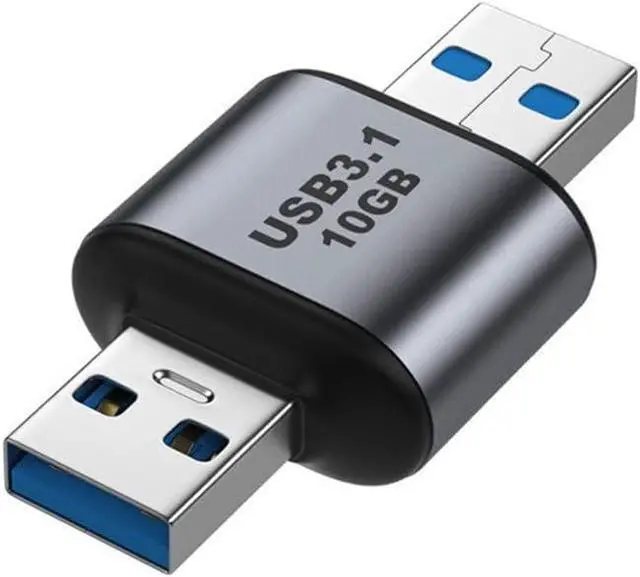 Alt view image 2 of 7 - USB 3.0/3.1 Type A Male to USB 3.0/3.1 A Male Data Adapter 10Gbps Extension for Laptop Desktop
