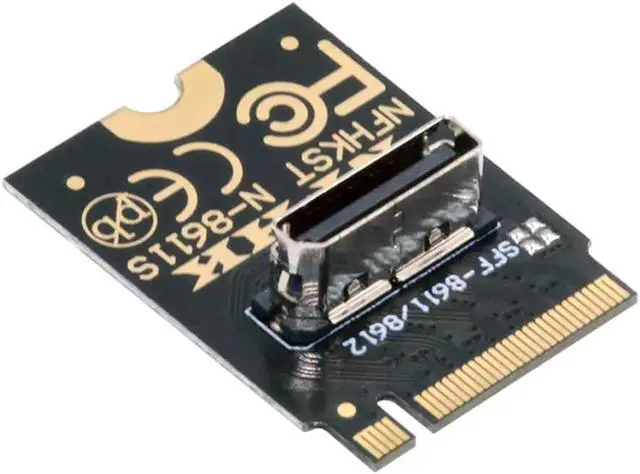 Alt view image 6 of 7 - 2230 PCI-E4.0 M.2 M-Key to Oculink SFF-8612 SFF-8611 Vertical Host Adapter for NVME U.2 SSD eGPU