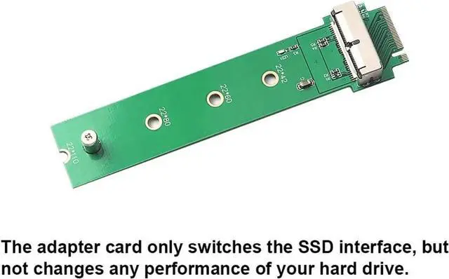 Alt view image 6 of 7 - PCI Express PCI-E 4X M.2 NGFF M-Key to 2013 2014 2015 Apple MacBook SSD Convert Card for A1493 A1502 A1465 A1466