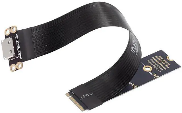 Main image of 2280 NGFF PCI-E4.0 M.2 M-Key to Oculink SFF-8612 SFF-8611 Host Cable 15cm for NVME U.2 SSD Egpu