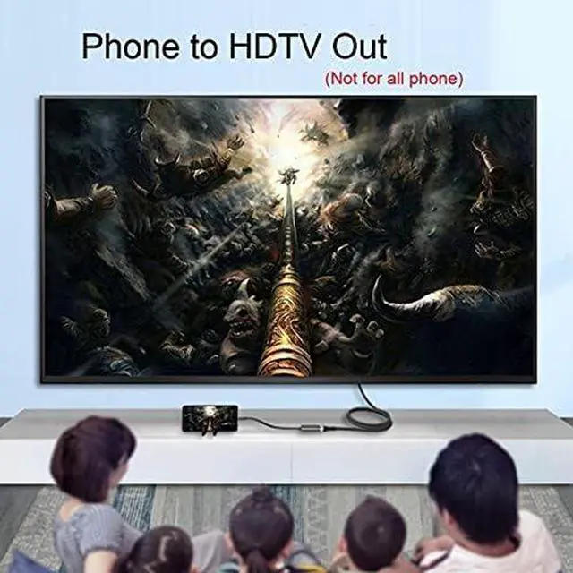 Alt view image 3 of 6 - USB-C Type C to HDMI Cable HDTV Adapter 4K 60hz 1080p for Tablet & Phone & Laptop