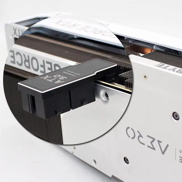 Alt view image 3 of 7 - 12VHPWR ATX3.0 PCI-E 5.0 Power Modular Adapter to Four ATX 8P Up Angled 90 Degree for 4080 5090TI 16Pin 12+4P Graphics Card