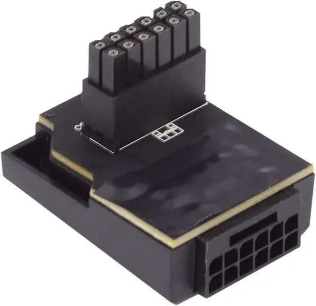 Alt view image 5 of 7 - 12VHPWR ATX3.0 PCI-E 5.0 Power Modular Male to Female Adapter Extension Up Angled 90 Degree for 3080 3090TI PSU 16Pin 12+4P Graphics Card