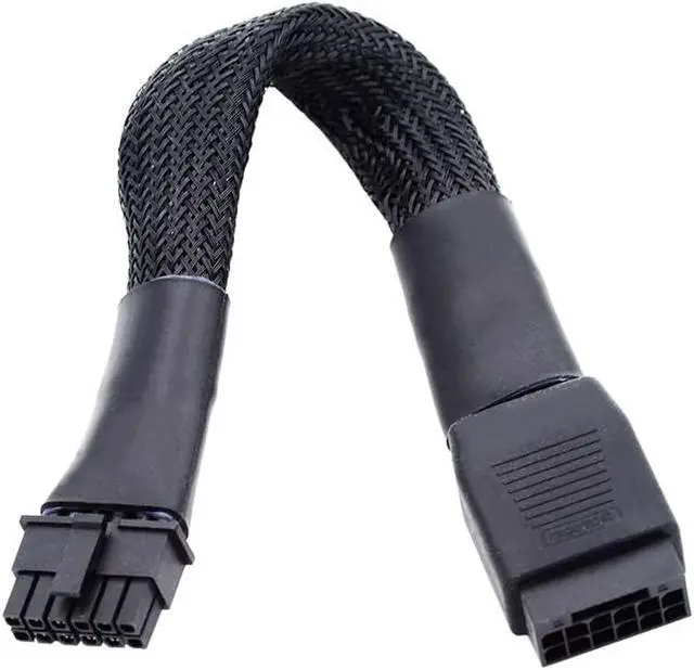 Alt view image 3 of 7 - 12VHPWR ATX3.0 PCI-E 5.0 Power Modular Cable Male to Female Extension for 3080 3090TI PSU 16Pin 12+4P Graphics Card