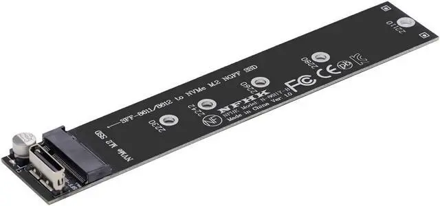 Alt view image 4 of 7 - Oculink SFF-8612 SFF-8611 to M.2 Kit NGFF M-Key to NVME PCIe SSD 2280 22110mm Adapter for Mainboard