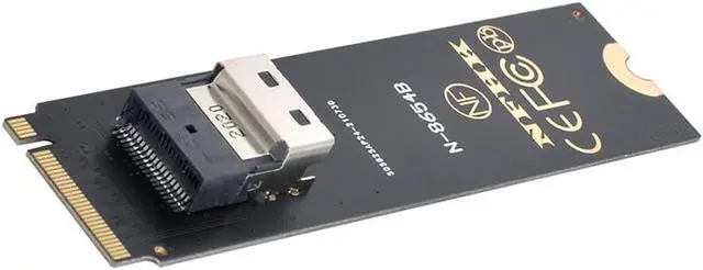 Alt view image 6 of 7 - NGFF M-Key NVME to U.2 U2 Kit SFF-8639 to SFF-8654 Slimline SAS PCIe SSD Adapter for Mainboard