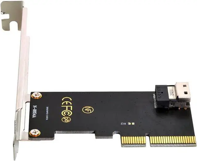 Main image of PCI-E 4X to U.2 U2 Kit SFF-8639 to SFF-8654 Slimline SAS NVME PCIe SSD Adapter for Mainboard