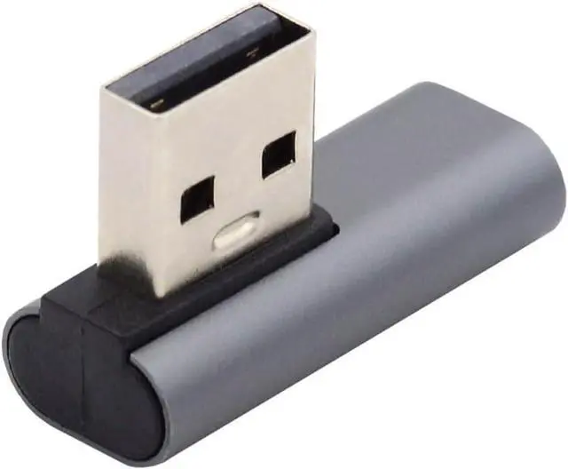Main image of USB-C Type C Female Low Profile 90 Degree Right Angled to USB 3.0 A Male Data Adapter for Laptop Desktop