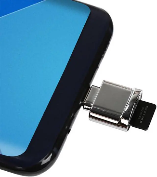 Alt view image 5 of 7 - 2pcs USB 2.0 Type C USB-C to Micro SD SDXC TF Card Reader Adapter for MacBook Cell Phone