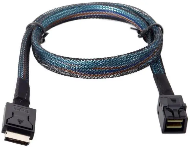 Alt view image 2 of 7 - OCuLink PCIe PCI-Express SFF-8611 4i to SFF-8643 SSD Data Active Cable 50cm