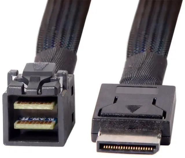 Alt view image 7 of 7 - OCuLink PCIe PCI-Express SFF-8611 4i to SFF-8643 SSD Data Active Cable 50cm