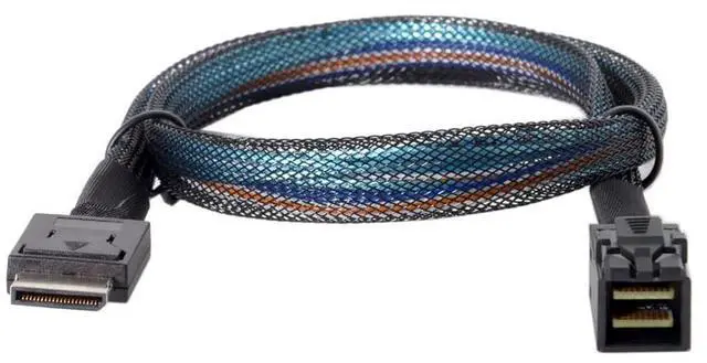 Alt view image 5 of 7 - OCuLink PCIe PCI-Express SFF-8611 4i to SFF-8643 SSD Data Active Cable 50cm