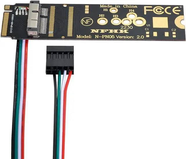 Alt view image 2 of 5 - BCM94360CD BCM94360CS BCM943602CS BCM94360CS2 WiFi Card to M.2 NGFF Key-M NVME SSD AdapterV