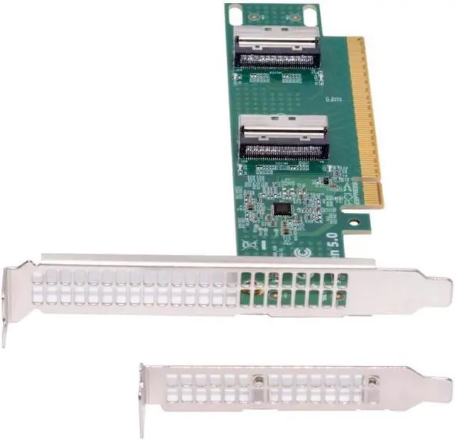 Main image of Adapter PCI-E 5.0 PCI-Express 16x to SFF-TA-1016 Dual MCIO 8i Mini Cool Edge IO VROC Adapter for Mainboard SSD Graphics Card