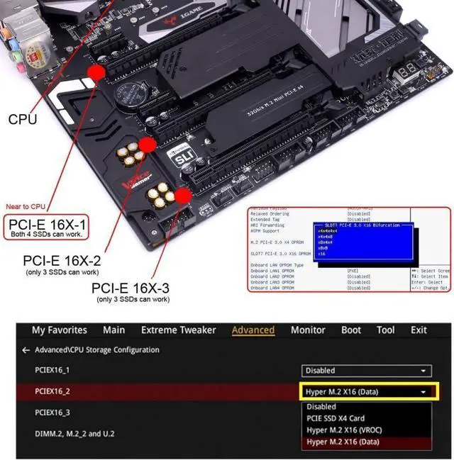 Alt view image 6 of 7 - Adapter PCI-E 5.0 PCI-Express 16x to SFF-TA-1016 Dual MCIO 8i Mini Cool Edge IO VROC Adapter for Mainboard SSD Graphics Card