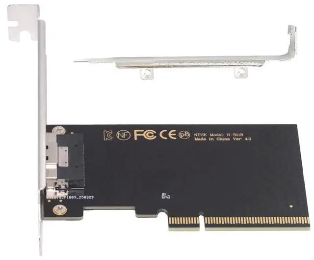 Main image of Single External Slimline 74Pin SFF-8654 8X to PCIE4.0 Raid Card VROC Raid0 Hyper Adapter