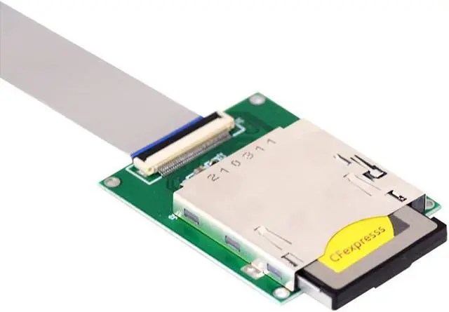 Alt view image 7 of 7 - Adapter for Mainboard NGFF M.2 NVMe to CF Express Extension Cable M2 M-Key for CFE Type-B Support R5 Z6 Z7 Memory Card
